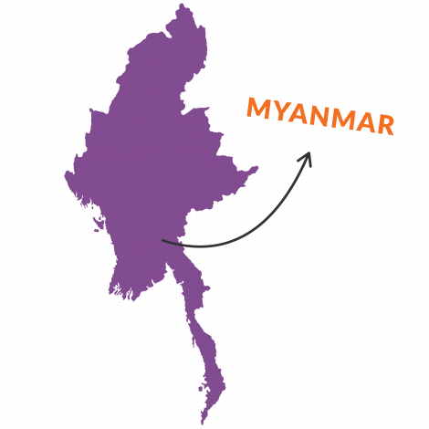 Landkarte von Myanmar